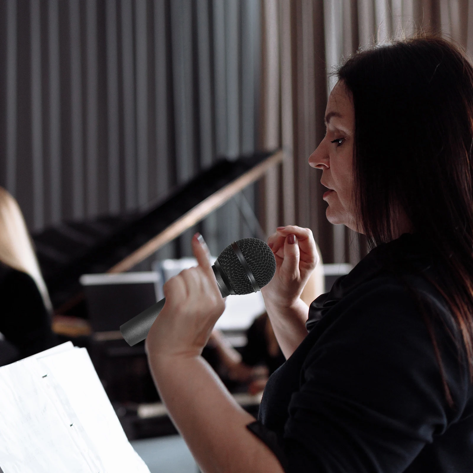 

4pcs Microphone Head Mesh Replacement Metal Grill Cover For Mic Windscreen Dirt Protection Wireless Mic Parts Accessory