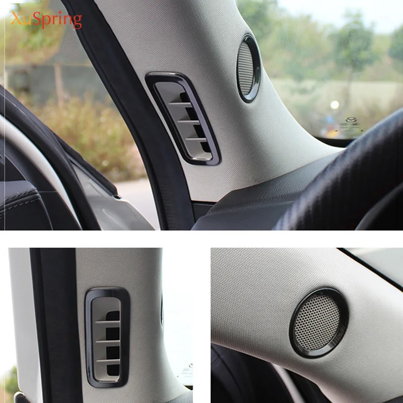 For Mazda CX-5 CX5 2018 2019 2020 2021 Speaker Sound Ring Trim Cover Stainless Steel Decoration Interior Mouldings Accessories