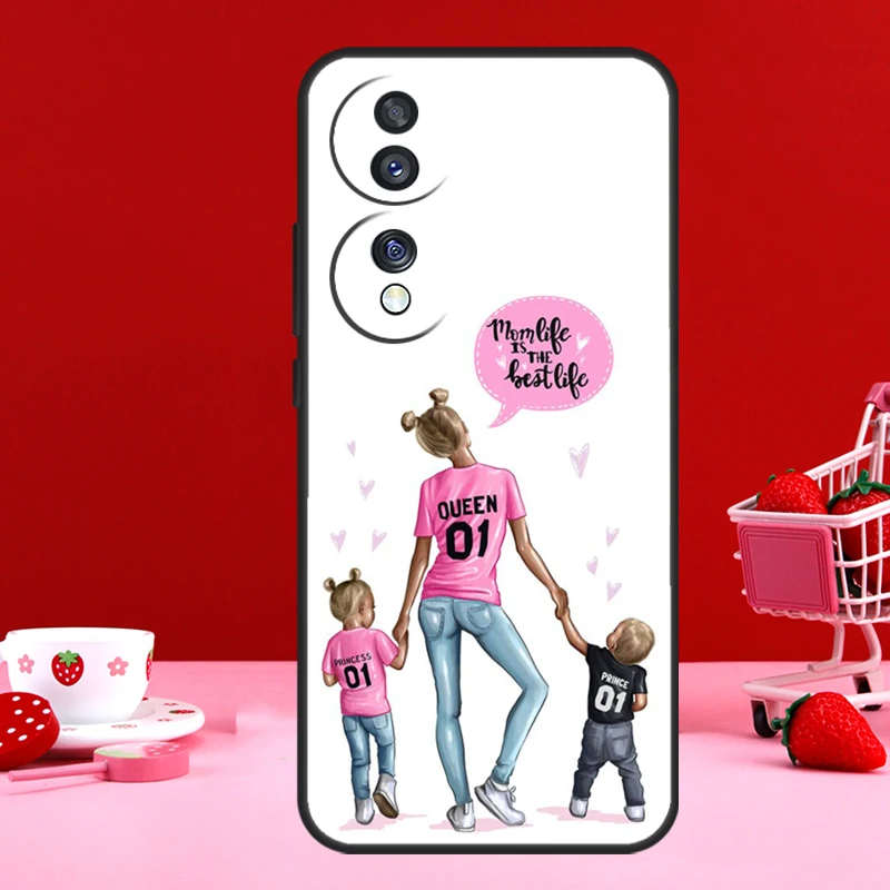 Baby Mom Girl Queen Case For Honor Magic 6 5 Pro 50 70 90 Lite X6 X7 X8 X9 X6a X7a X8a X9a X8b X9b Back Cover