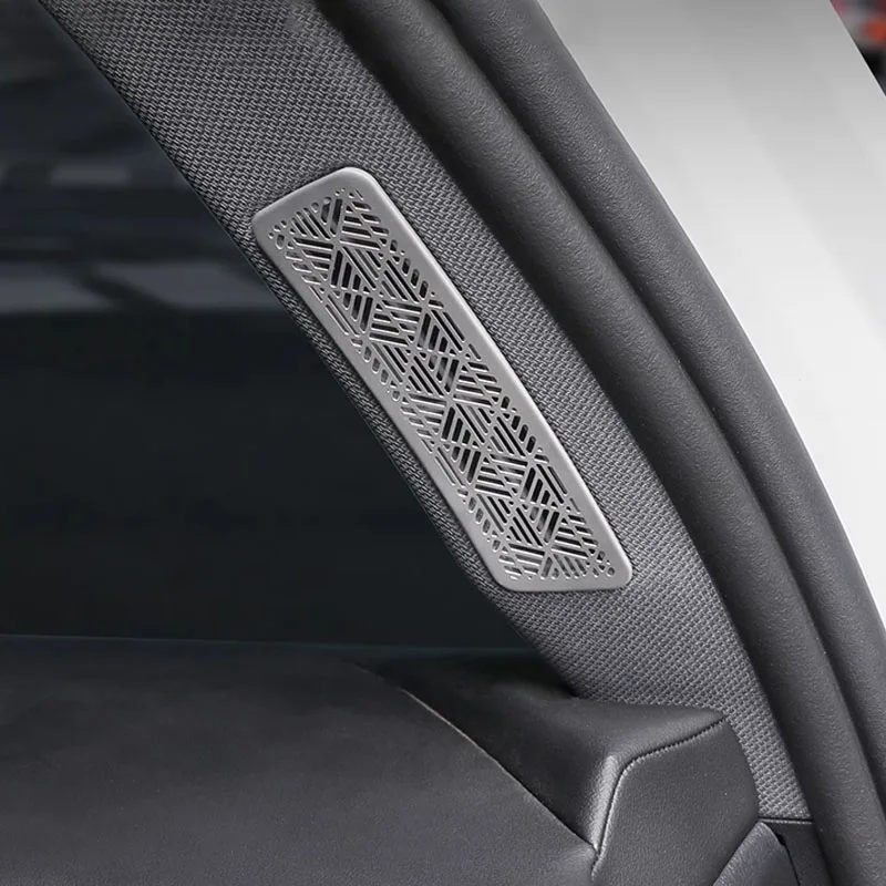 لسيارات BMW 5 Series i5 G60 G68 2024 باب السيارة عمود مكبر الصوت منفذ الصوت غطاء لوحة ملصق مائي ملصق معدني ملحقات داخلية