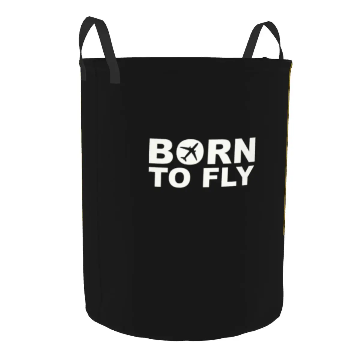 Born To Fly Captain Stripes Laundry Hamper Large Storage Basket Pilot Air Fighter Kids Nursery Toy Organizer