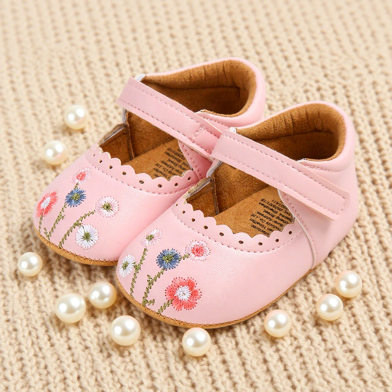 جديد الرضع طفل الفتيات ماري جين الشقق الأميرة طفل مشوا الأولى حذاء رياضة فستان الزفاف الرقص أحذية الطفل #2