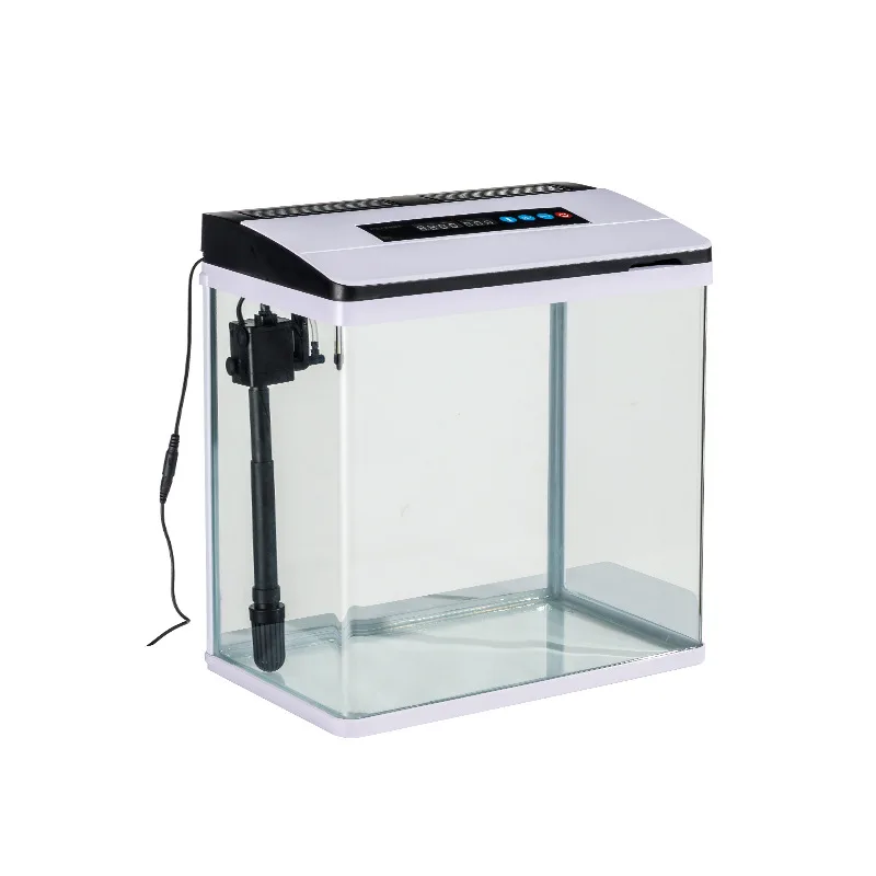 

Hot Bending Small Fish tank Aquarium HD Glass Small Living Room Desktop Ecological HD Hot Bending Aquarium Fish tank