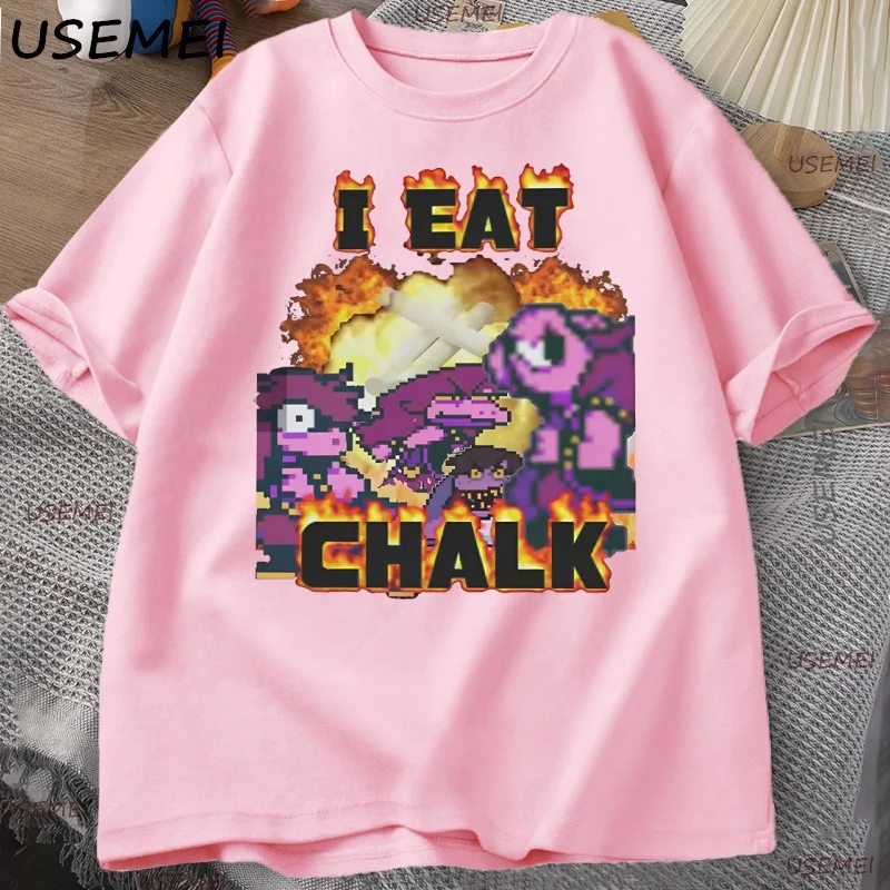 I Eat Chalk Deltarune Game Sommer-Shirt Herren T-Shirt Damen T-Shirt Jungen Top Kinder Eltern-Kind Baumwolle Kurzarm Kinder T-Shirt – Detail 8