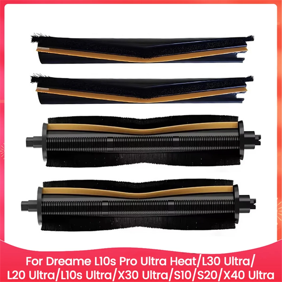 

A76Z Roller Brush and Removable Brush Assembly for L10s L10 L20 X30 X40 Ultra Vacuum Cleaner Replacement Parts