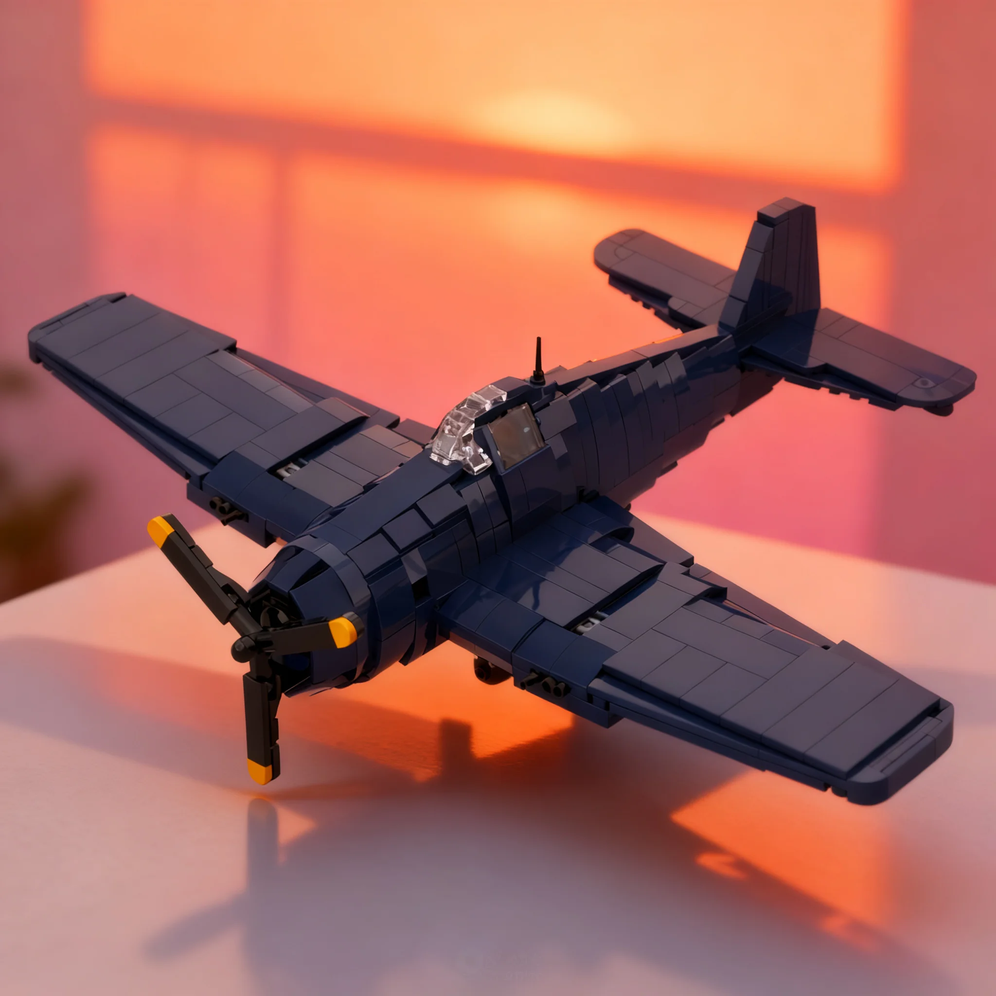 938pcs MOC Creator Creator Expert F6F-5 Hellcat 1 35 Scale Model Building Blocks Architecture Christmas Gifts Toy Art Collection