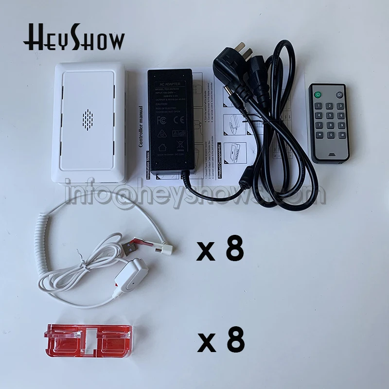 Type C Micro USB Cable Plastic/ABS Anti-Theft Mobile Phone Security Holder with Lighting Alarm System Mobile Phone Display Stand