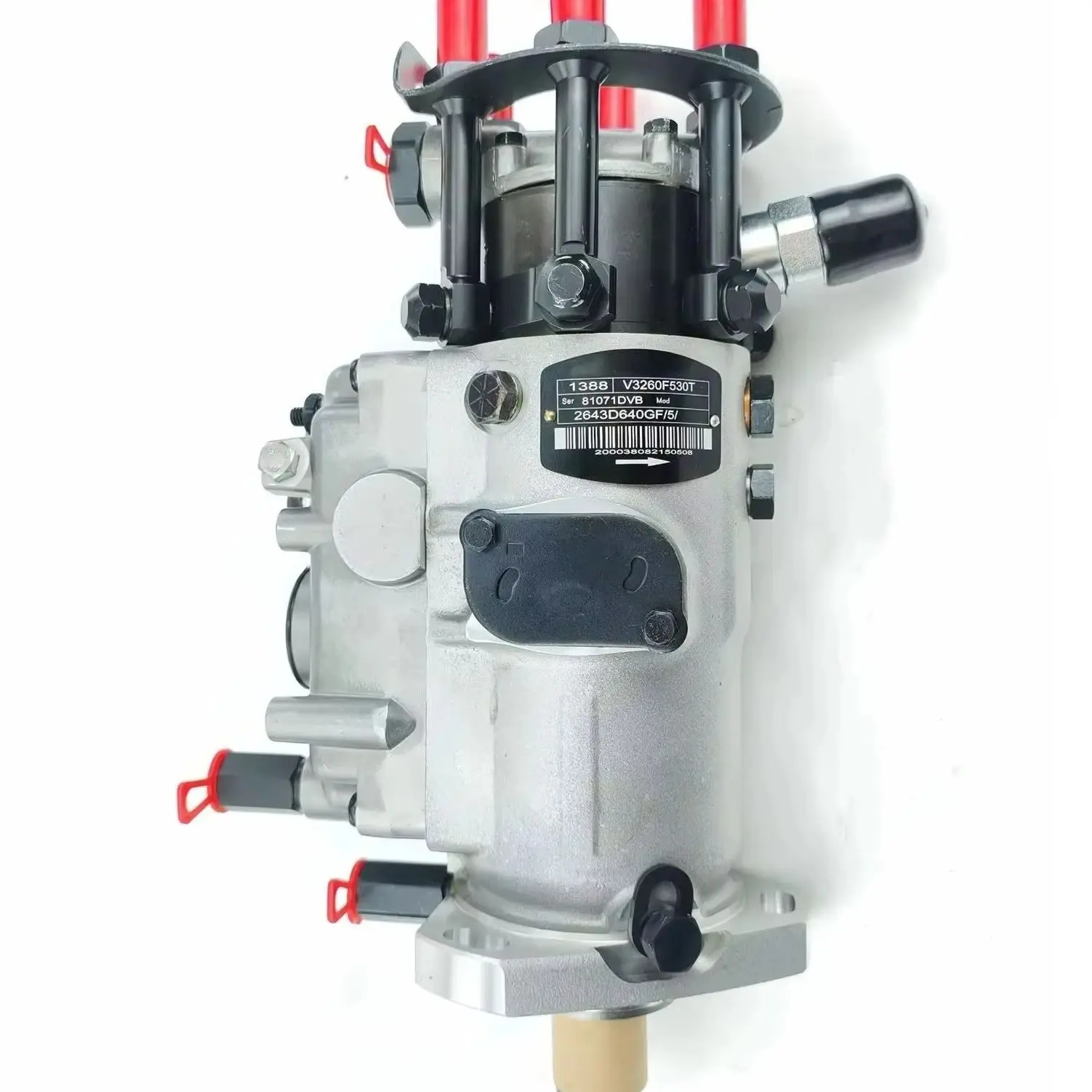 V3260F530T 2643D640 12V Diesel Rotor Fuel Pump with Solenoid Valve OE Replacement for Perkins 1006TG2A Engine Heavy Duty