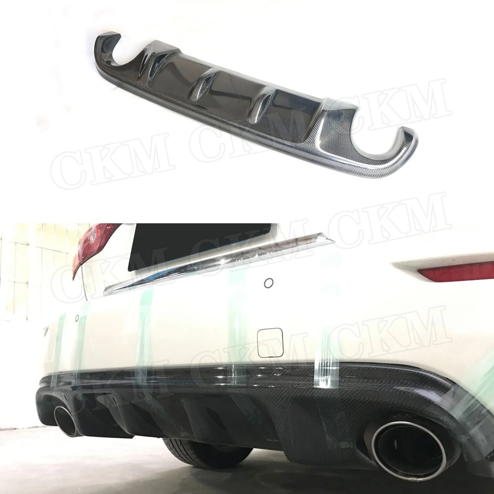 

Carbon Fiber Rear Bumper Lip Diffuser Spoiler for Infiniti Q50 Q50S 2014-2017 JP Style FRP Bumper Trim Guard