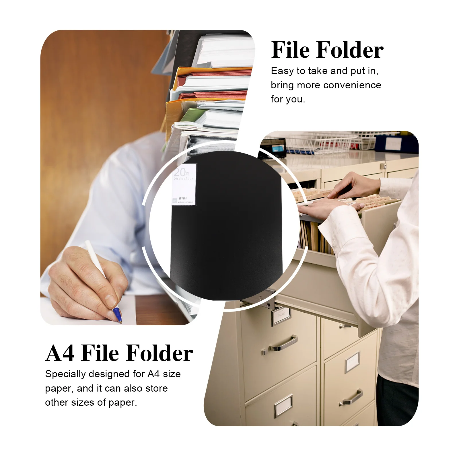 

20 карманов, папка для файлов формата А4, пластиковый органайзер для документов, портативное расширяющееся хранилище для бумажных квитанций, карточек, школьных