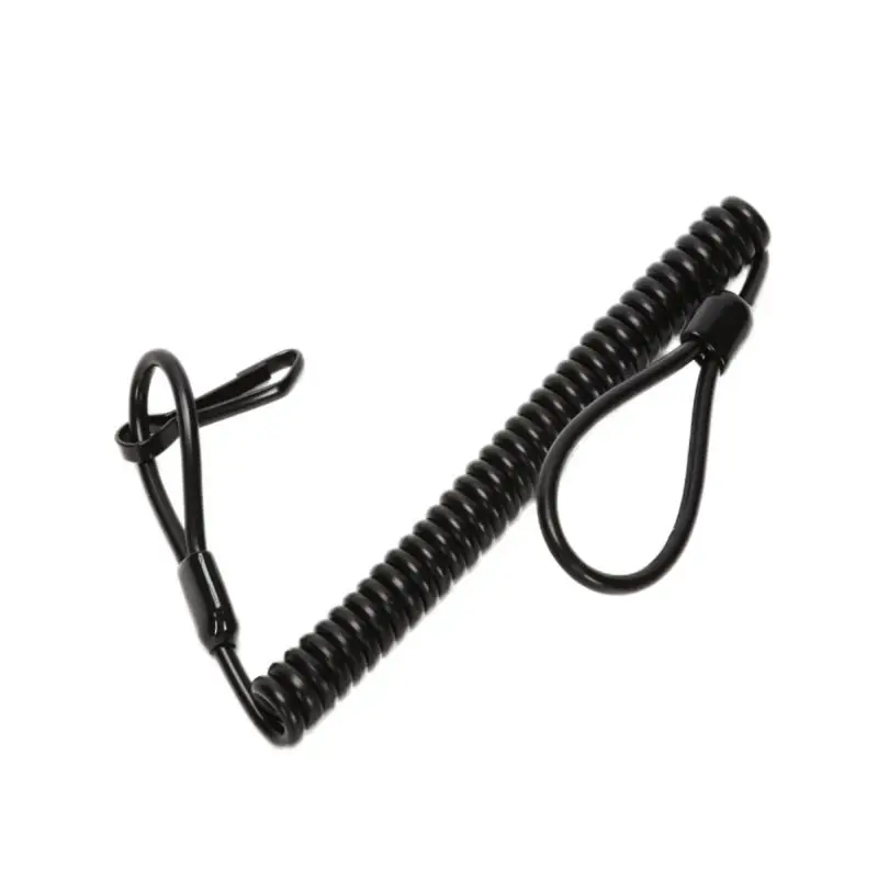 1 PC חיצוני טקטיקה האביב lanyard אלסטי retracable אנטי-אבוד תלוי שמירה חבל המשטרה אקדחי אקדח קלע רובה