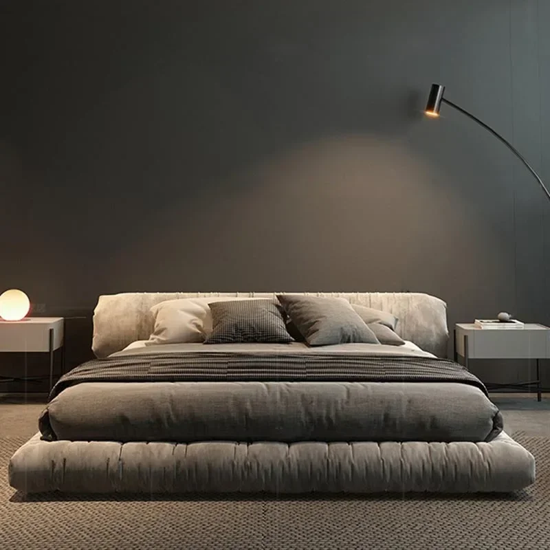 Lazy Elegant Double Bed Queen Pretty Unique Luxury Headboards Frame Bed Bases Modern Bedroom Salon Beliche Salon Furniture