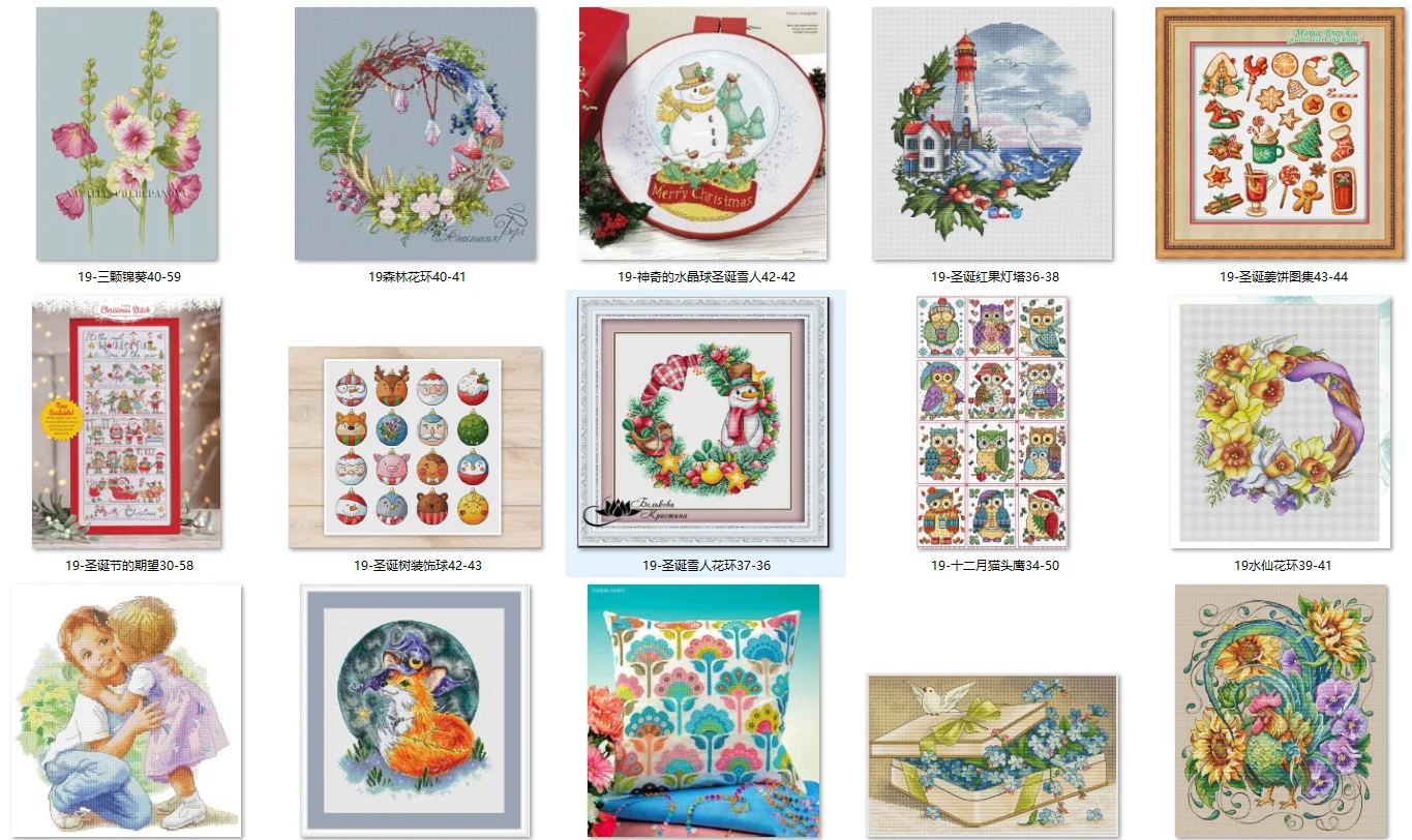 9-christmas fruit lighthouse 36-38 Embroidery Cross Embroidery Living Room  European Style   cross stitch set