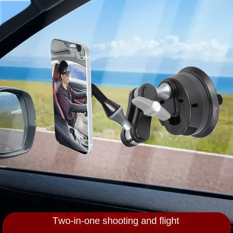 Sucker Car Phone Holder Mount for Video Car POV 360 Degree GPS Cell Support  For iPhone Magsafe Xiaomi Samsung Huawei