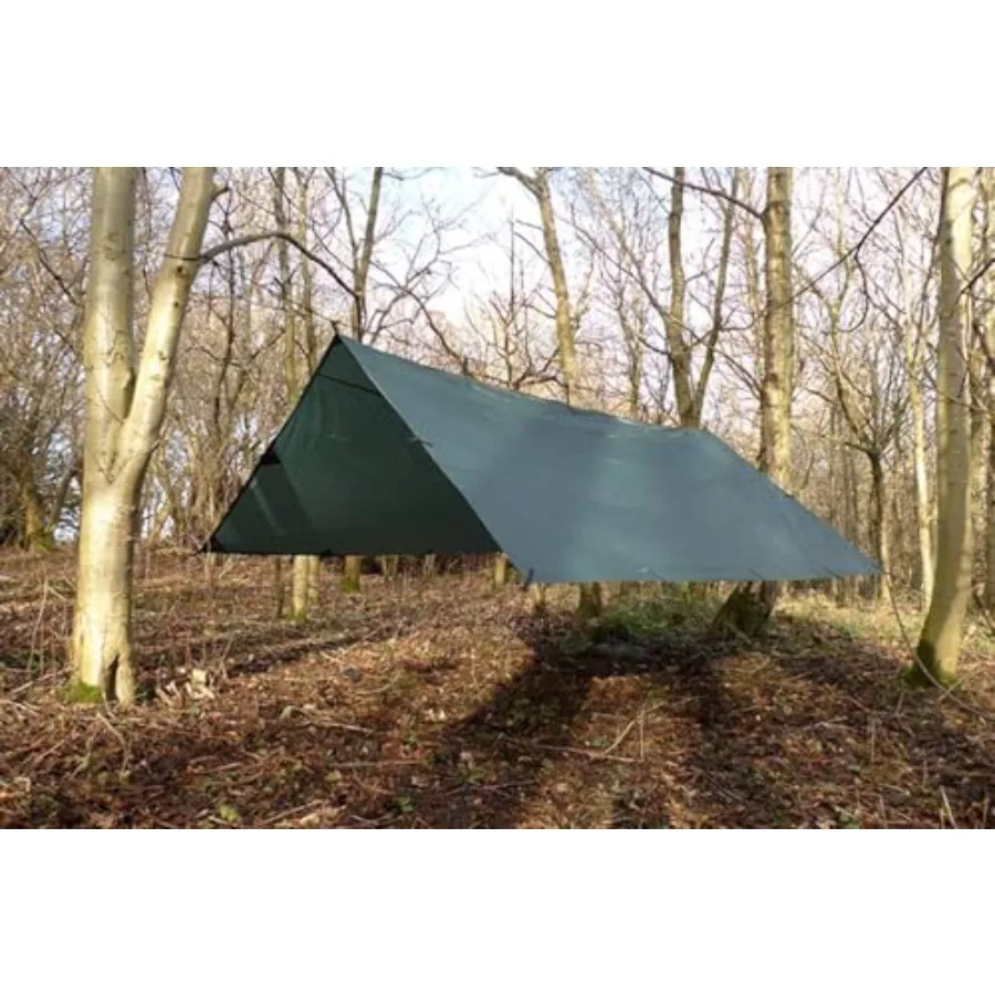 

Tarp 3.5 x 3.5 Olive Green 11.5ft x 11.5ft 100 Waterproof Lightweight Multifunctional Large Rainfly Tarp Tent Shelter for Campi
