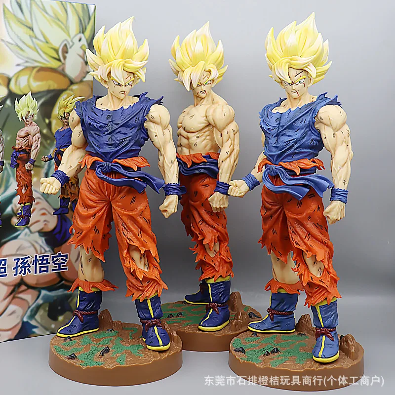 

Bandai Dragon Ball Super Saiyan Goku Damaged Version Display Model Collectible Boxed Figurine Action Toy For Wholesale