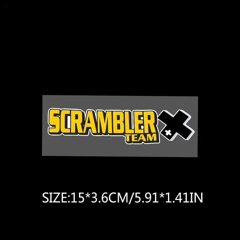 2D Flat Stickers, 2D Flat Car Stickers, 2D Flat Stickers - SCRAMBLER Vintage Style Motorcycle Tank Stickers; Climbing Vehicle