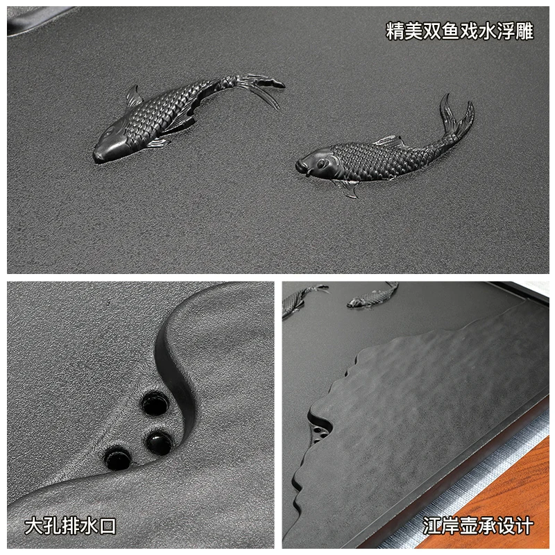 Set Automatic integrated kettle Stone plate Stone small tea table Stone plate
