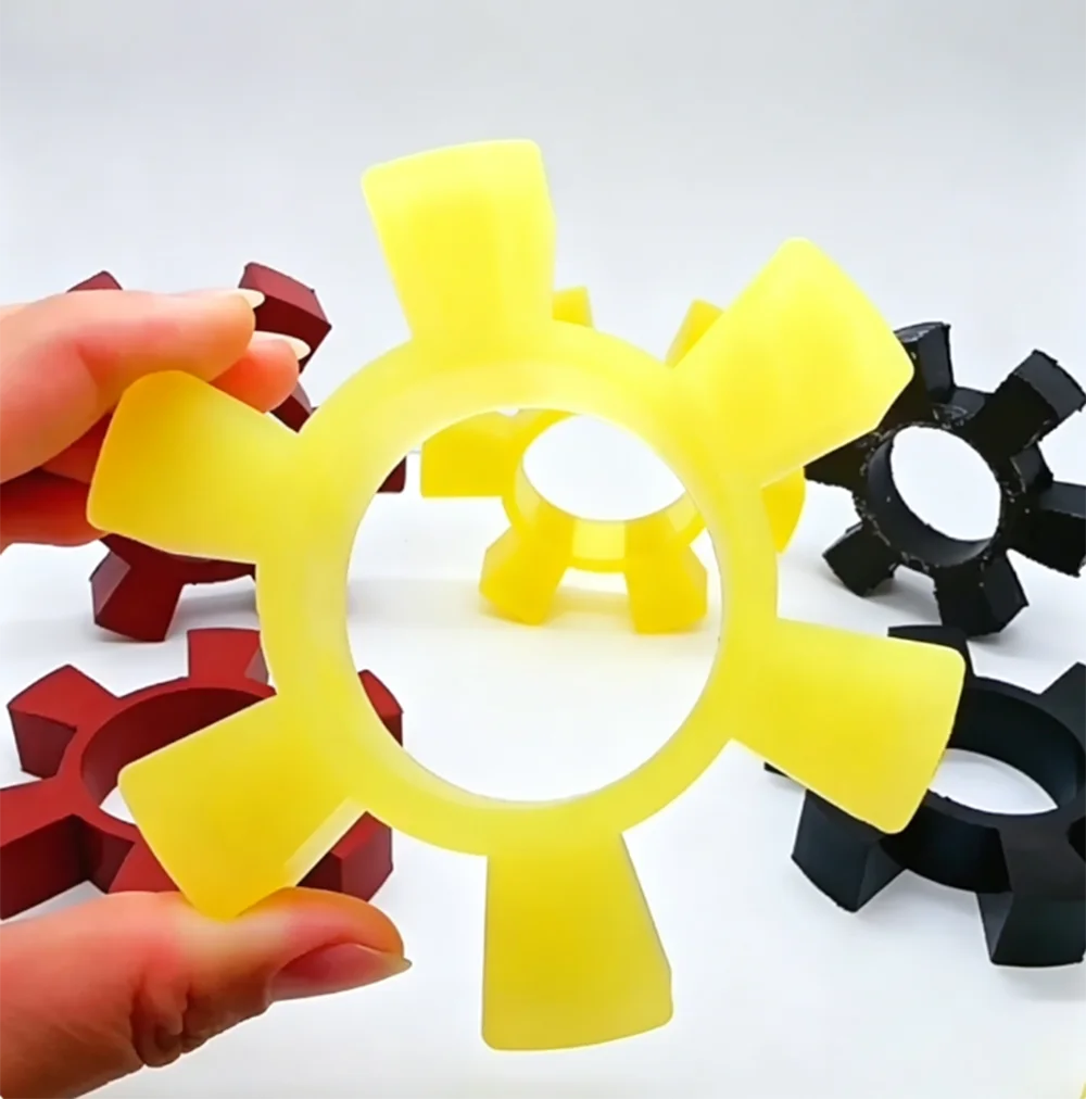 1/5/10Pc Polyurethane Spider Coupling Insert T40~210 L-Type Jaw Coupling Elastic Spider Cushion Pad for Motor Pump Shaft Coupler