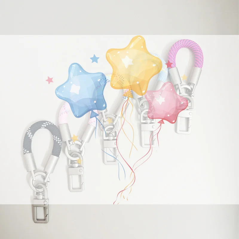 Mini Cute Short Mobile Phone Lanyard Women's Wrist Case Universal Anyard Metal Clip Lanyard Keychain Charm Anti-Loss Anti-Drop