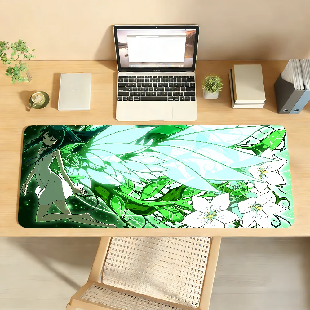 S-Saya No U-UtaS Mouse Pad Non-slip Locking Edge DeskMat PC Laptop Accessories Rubber Office Keyboard Game Carpet 350x900x3mm