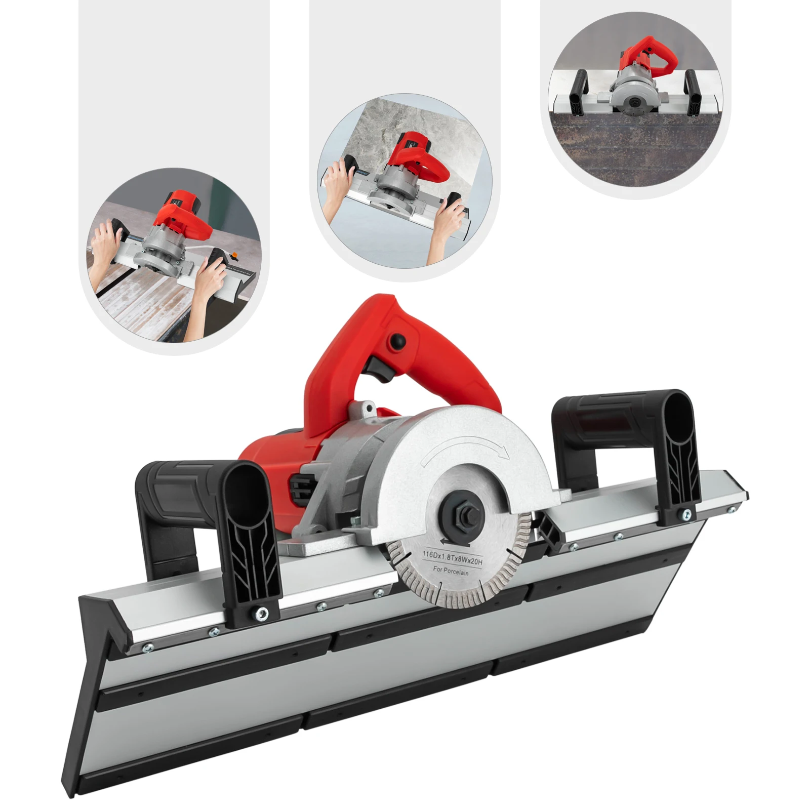 43° Tile Chamfering Machine 1200W Tile Cutting Machine Chamfering Tool Precise Edge Cutting for Smooth & Professional Results