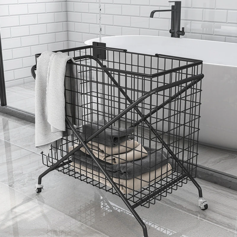 

Nordic wrought iron toy clothes storage basket bathroom dirty clothes basket Lou dirty clothes basket household large storage