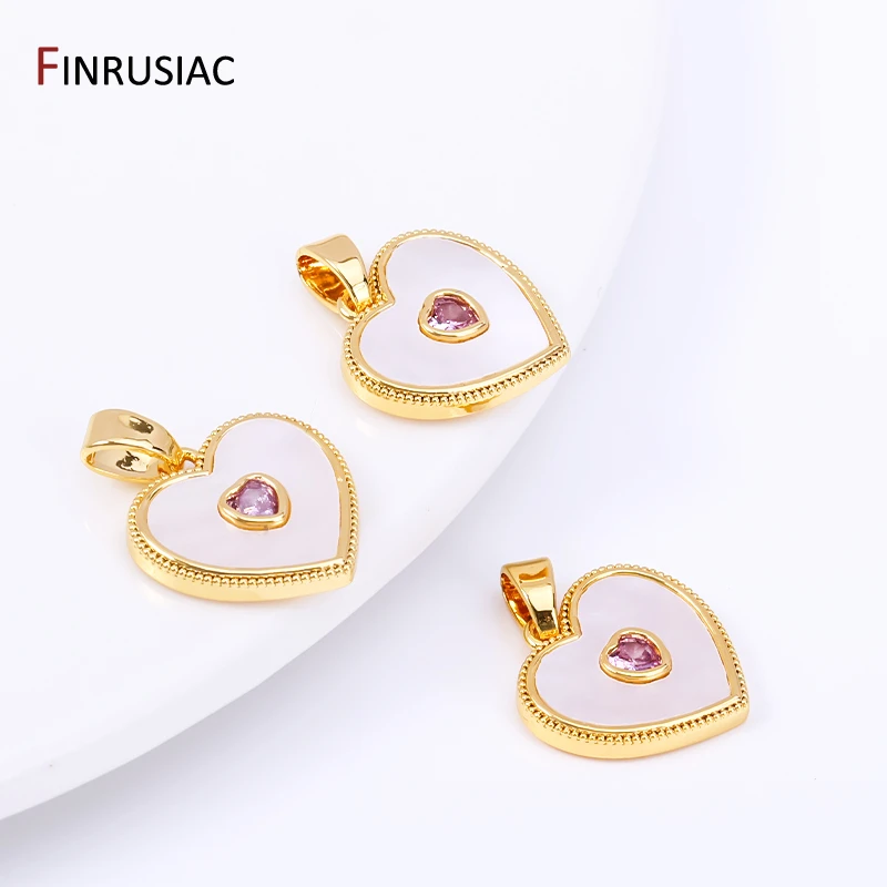 Высокое качество 18 К позолоченная латунь сердце звезда подвески для изготовления ювелирных изделий, подвеска в виде ракушки-бабочки для изготовления ожерелья и браслета своими руками