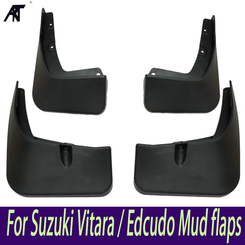 Mud Flap Car Mud Flaps For Suzuki Vitara / Edcudo Mudguards Fender 2016 2017 2018 Front & Rear Protector Mudflaps Splash Guards