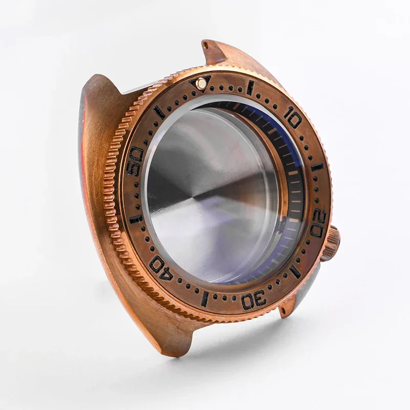 Модифицированный корпус часов Vinatge 45 мм HEIMDALLR CUSN8, бронзовый черепаха 6105, корпус для дайверских часов, сапфировое стекло, подходит для механизма NH35/36