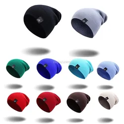 Beanies Men Winter Hat Women Knitted Hats for Men Cap Winter Beanie Caps Thick Warm Brimless Fleece Mens Cycling Warm Hat