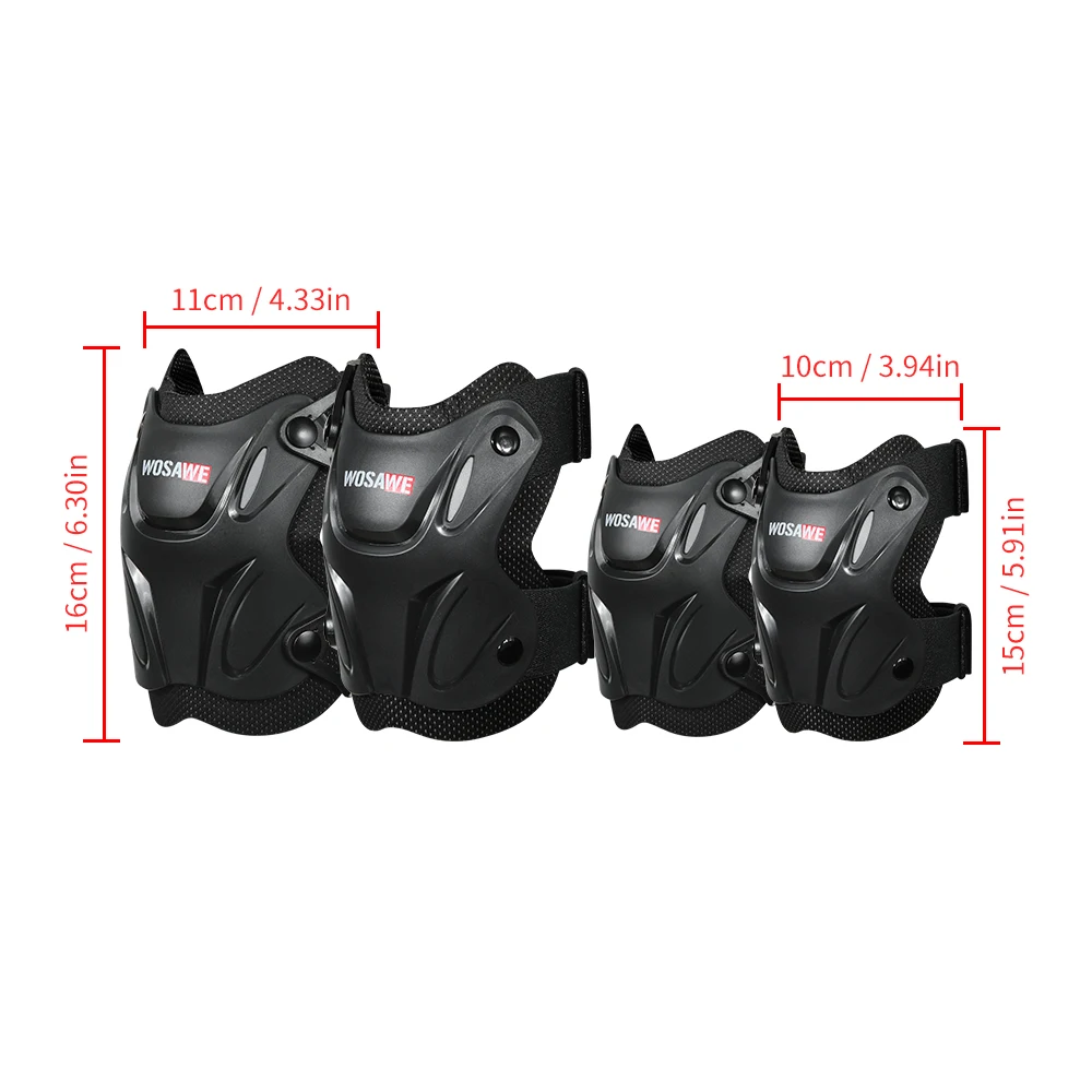WOSAWE Adult MTB Motorcycle Knee Pads Elbow Ski Skateboard Snowboard Knee Pads Motocross Adult Knee Elbow Pads