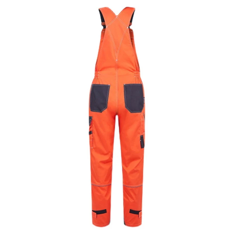 Bib Overalls Mens Women Work Clothing Plus Size Protective Overalls Strap Jumpsuit Multi Pockets Uniform Sleeveless Cargo Pants