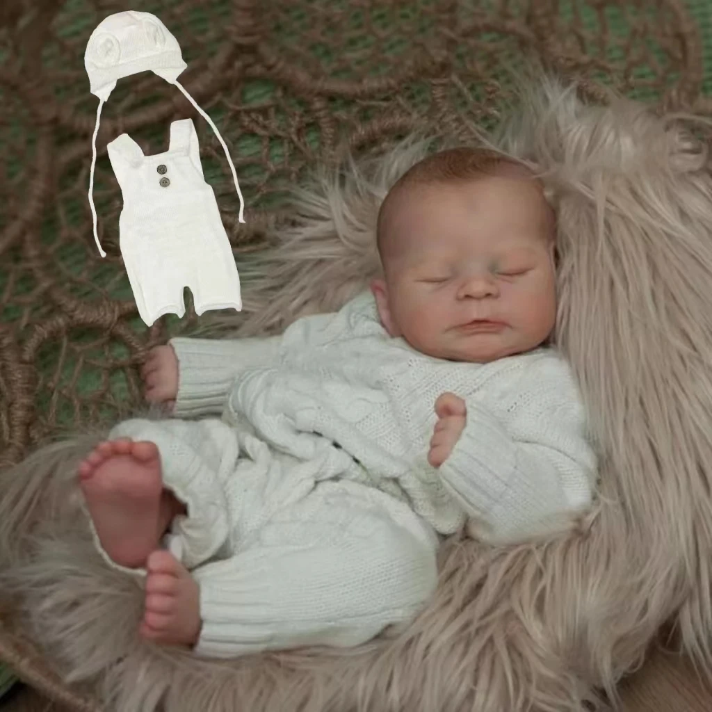 18-20 Zoll wasch bar timothy bebe reobrn Junge/Mädchen mit bemaltem Haar voller weicher Vinyl körper 3d Farbe Haut lebensechte echte wieder geborene Puppe