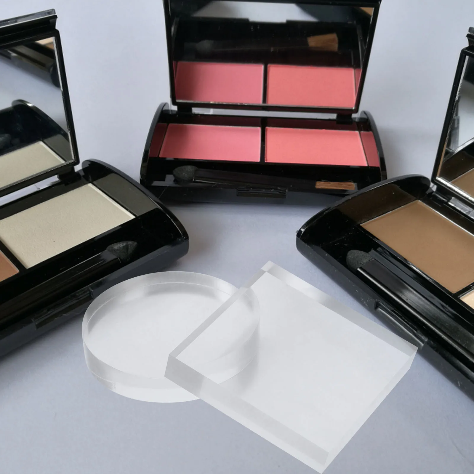 

2Pcs Acrylic Display Block Clear Practical Multipurpose Jewelry Photography Props Wedding Display Acrylic Block