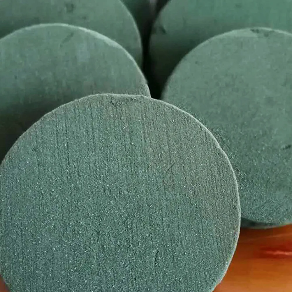 

8Pcs Round Flower Mud Floral Foam Block Strong Water Absorption Flower Arrangement Bases Wedding Birthday Decor Supplies