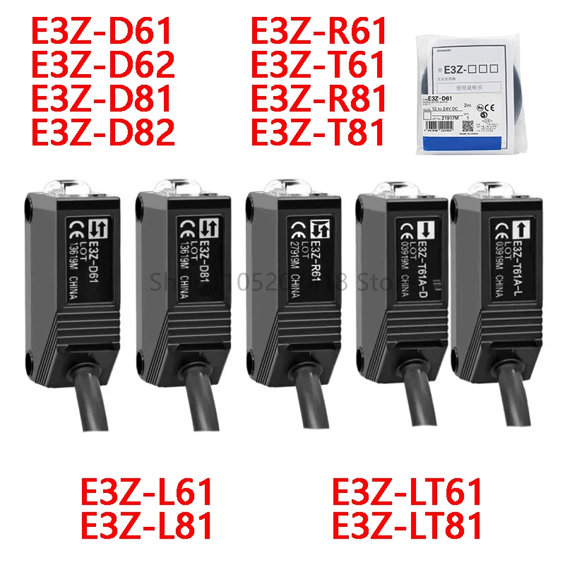 Photoelectric Switch Sensor E3Z D61 E3Z-D62 E3Z-D81 E3Z-D82 E3Z-R61 E3Z-T61 E3Z-R81 E3Z-T81 E3Z-L61 E3Z-L81 E3Z-LT61 E3Z-LT81