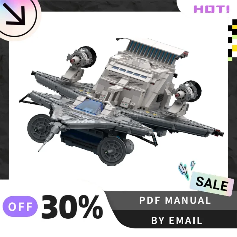 [3129PCS] Dostosowane MOC Starfleet Voyager Kreatywny zestaw klocków STEM Zabawki edukacyjne DIY Zestaw modeli konstrukcyjnych Urodziny