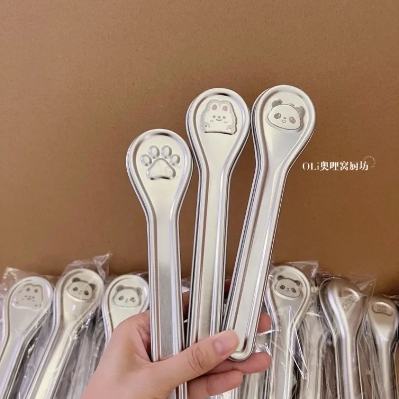 Portable tableware box stainless steel chopsticks spoon set for children, students office