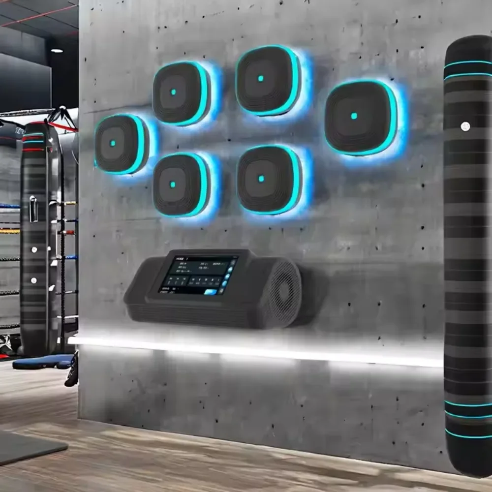 Intelligent wall-mounted music shooting equipment Split boxing machine Fitness equipment Polyurethane material
