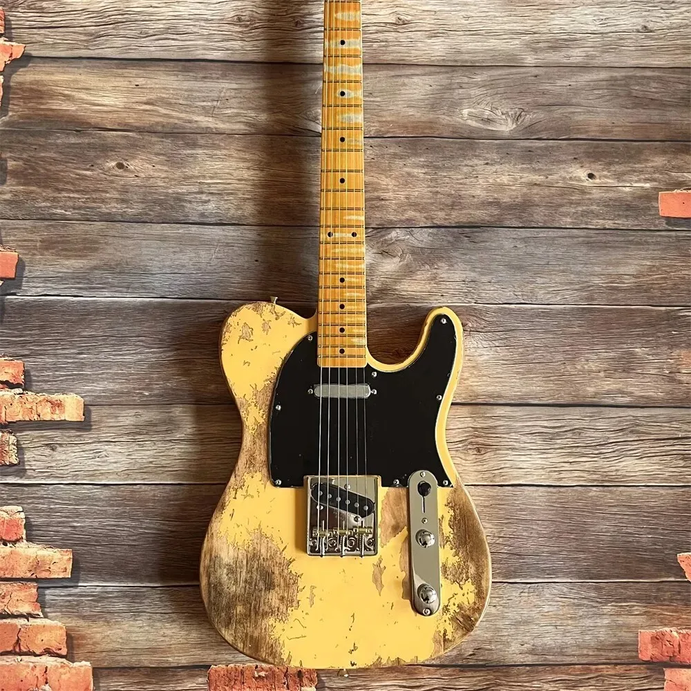 Aged Custom Shop yellow  guitar handed heavy relics shipping quickly