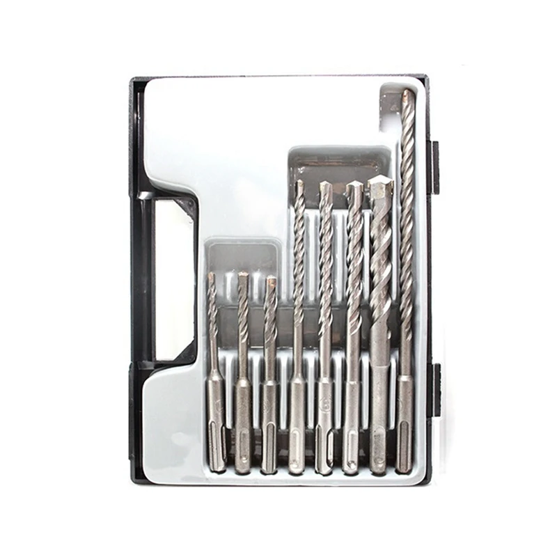 

Набор из 8 сверл для кладки, комбинация ударных сверл, две ямы и две канавки, открытие стены из сплава бетона