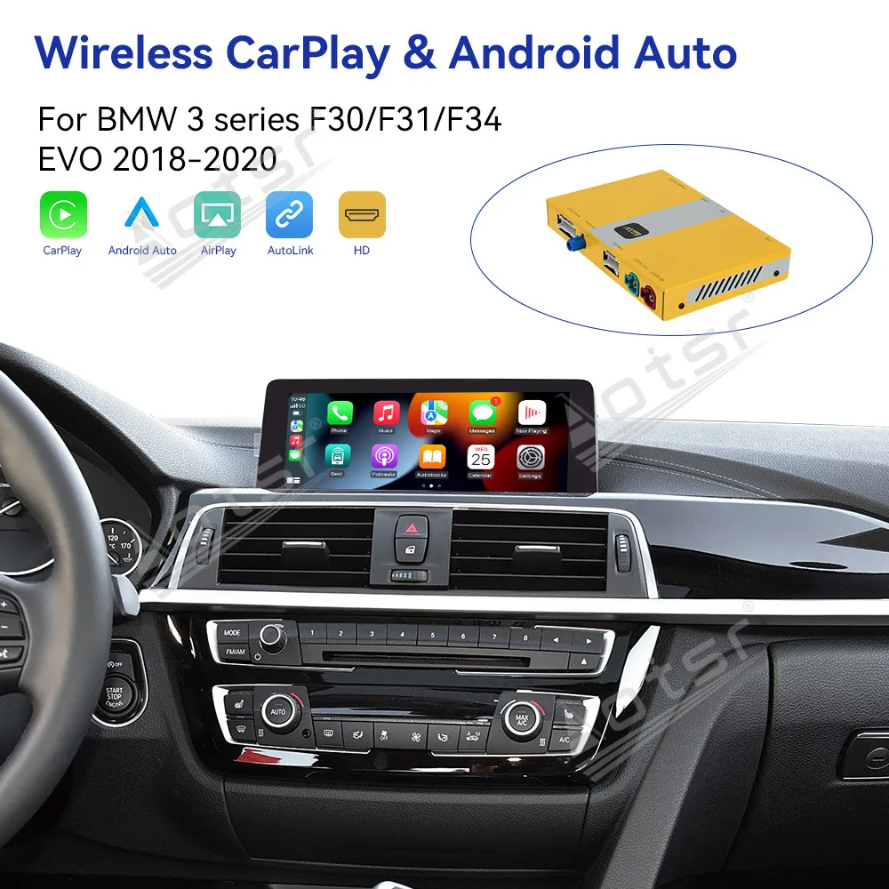 Carplay 8368 XU Decoder Android 13 Car Radio For BMW 3 Series F30 F31 F34 EVO 2018-2020 Touch Screen Multimedia Player Video GPS