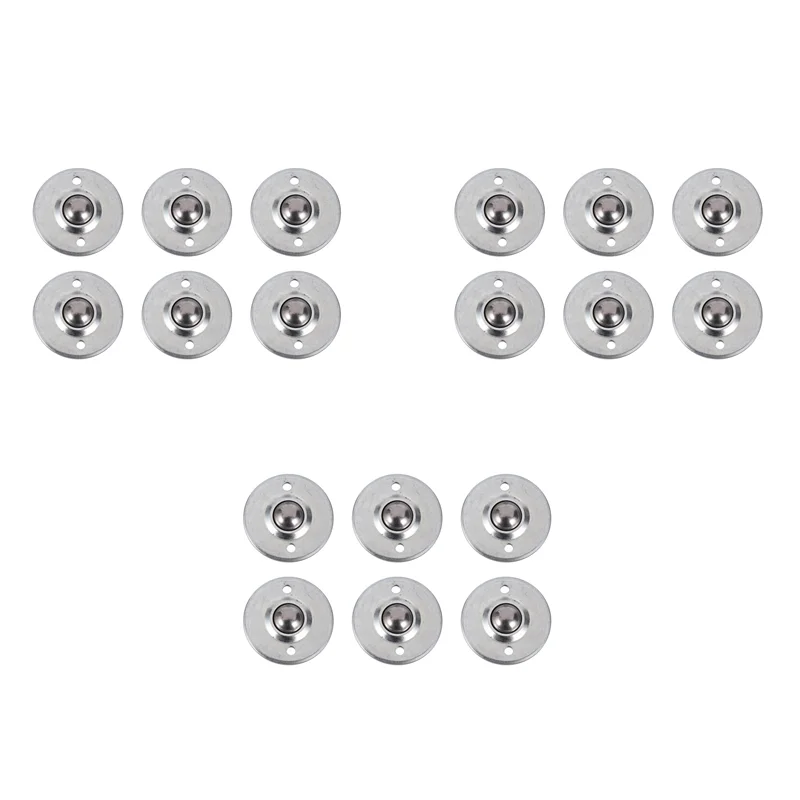 

ABSS-18Pcs CY-16B 5/8-Inch Bearing Steel Roller Ball Flange Conveyor Transfer Unit