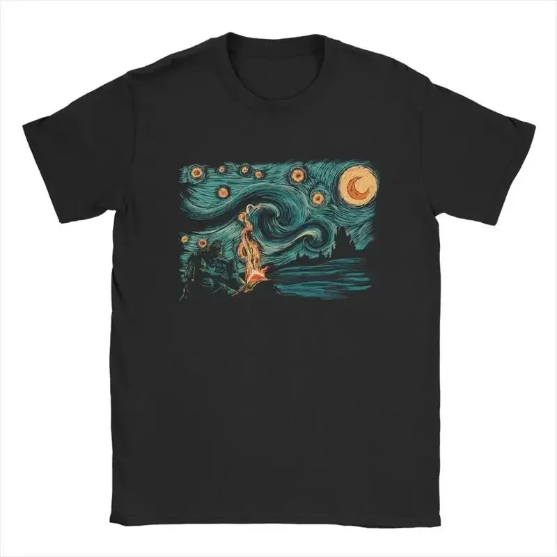 Starry Souls Dark Men'S T Shirt Praise The Sun Leisure