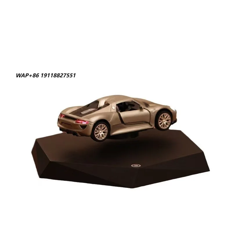 Magnetic Levitation Car Model Stylish Business Gift for Boyfriend Black Metal Technology Trendy Ornaments for Mid-Autumn