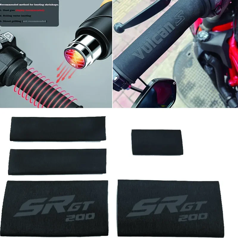 

Motorcycle Nonslip Rubber Handlebar Heat Shrinkable Grip Cover FIT FOR Aprilia SR GT200