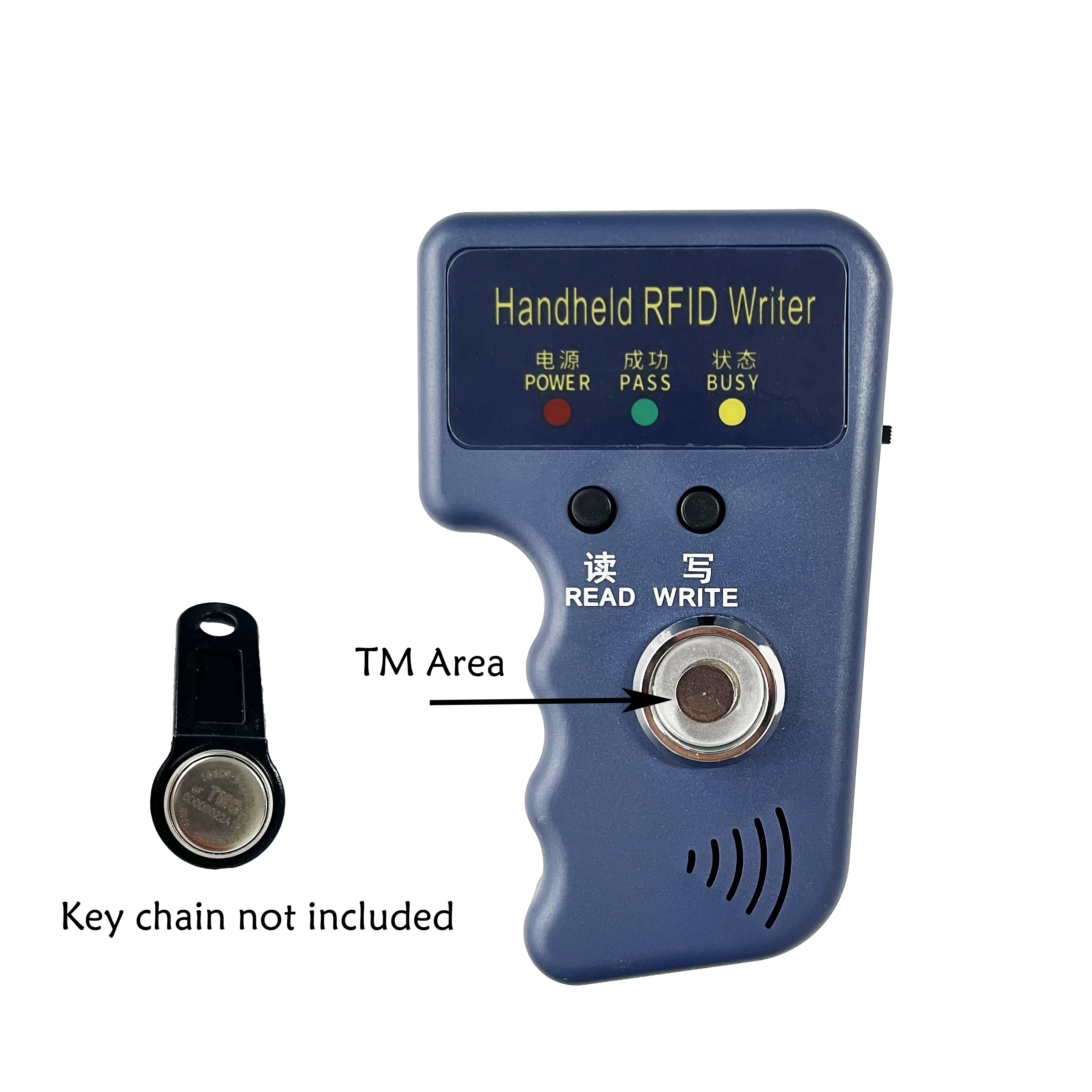 RW1990 TM RFID duplicator TM1990 ibutton DS-1990A I-Button Reader Handheld 125KHz T5577 EM4305 EM4100 Keys Tag card Copier