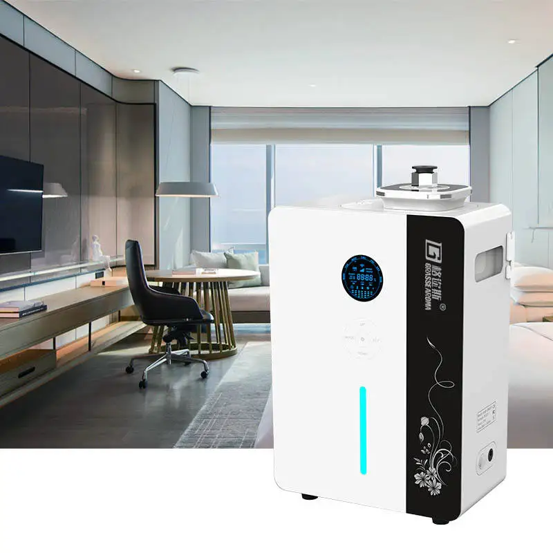 Wholesale 1000ml Quiet Commercial HVAC Aroma Diffuser Electric Waterless Essential Oil Scent Machine for Office Buildings Metal
