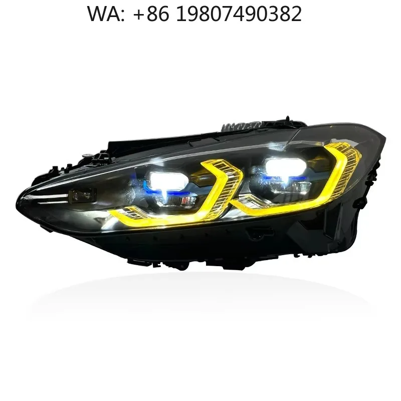 6000K Dual Color DRL  Headlight, Yellow White Switch Design, Front Lamp Modification Kit for Auto Facelift Upgrade